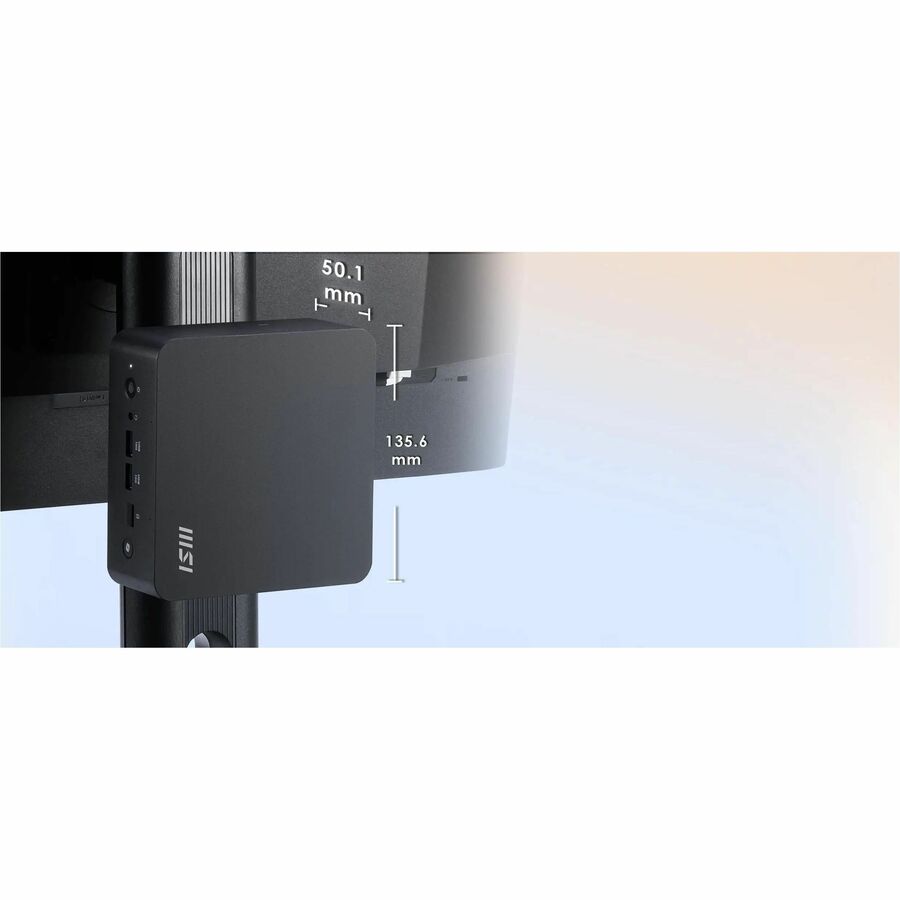 MSI Cubi NUC AI+ Cubi NUC AI+ 2MG-002BUS Barebone System - Mini PC - Socket BGA-2833 - Intel Core Ultra 9 288V 3.30 GHz Octa-core (8 Core)