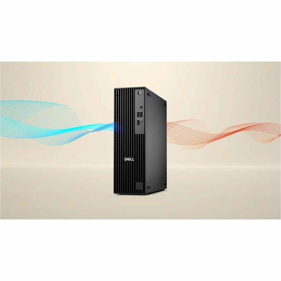 Dell Pro Slim Plus QBS1250 Desktop Computer - Intel Core Ultra 5 235 - 16 GB - 256 GB SSD - Slim PC - Standard Black