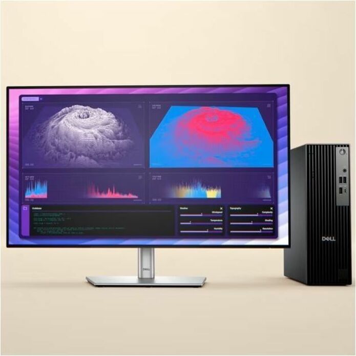 Dell Pro Slim Plus QBS1250 Desktop Computer - Intel Core Ultra 5 235 - 16 GB - 256 GB SSD - Slim PC - Standard Black