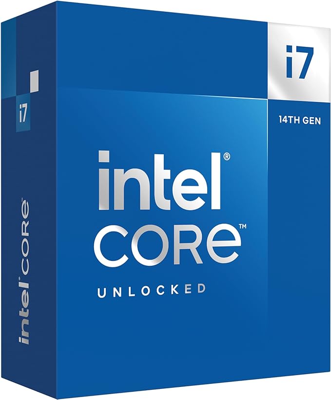 Procesador Intel Core i7 (14.ª generación) i7-14700K de 20 núcleos y 3,40 GHz (paquete minorista)