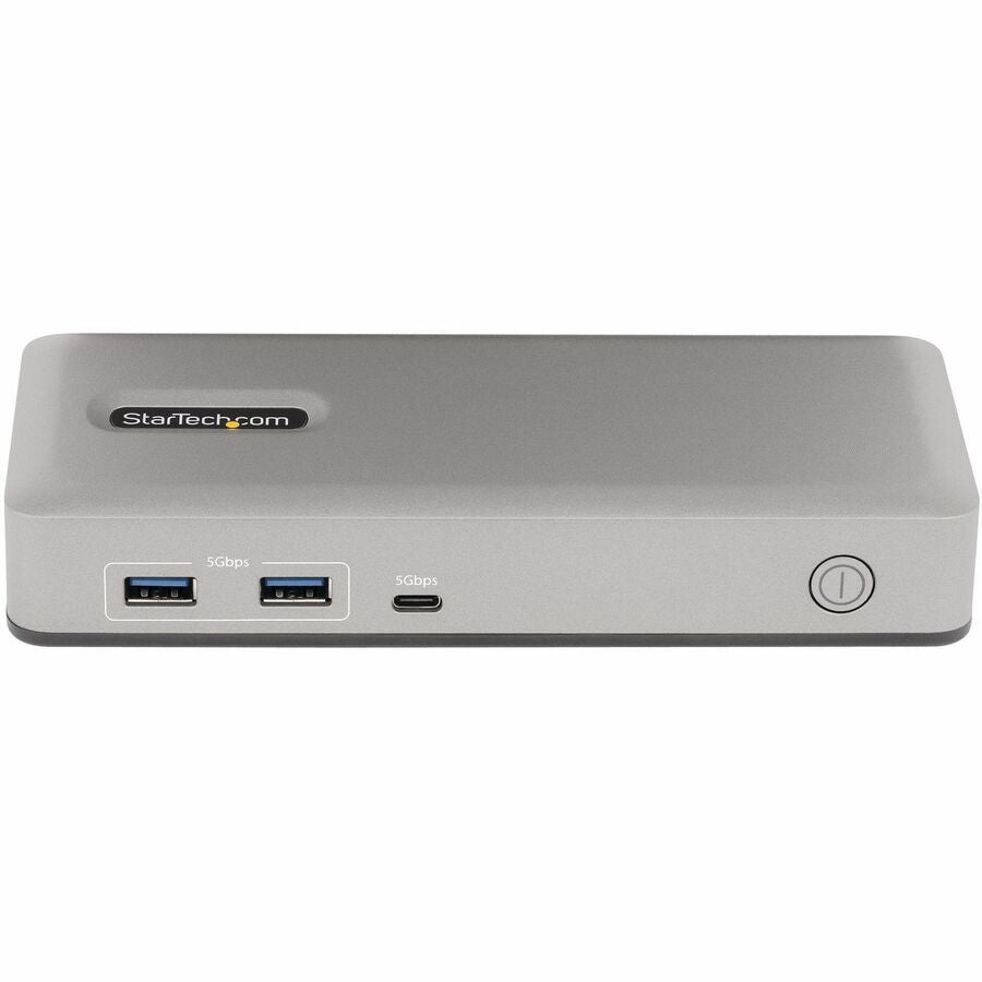 StarTech.com Dual-Monitor USB-C Docking Station, DisplayPort & HDMI/VGA Multi Monitor Dock up to 4K 60Hz, USB-C Dock, 7x USB Hub, 85W PD