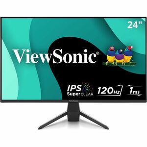 ViewSonic VX2470-MHD 24 Inch 1080p IPS Monitor with 120Hz, 1ms, Variable Refresh Rate, Eye Care, HDMI, VGA and DisplayPort Inputs