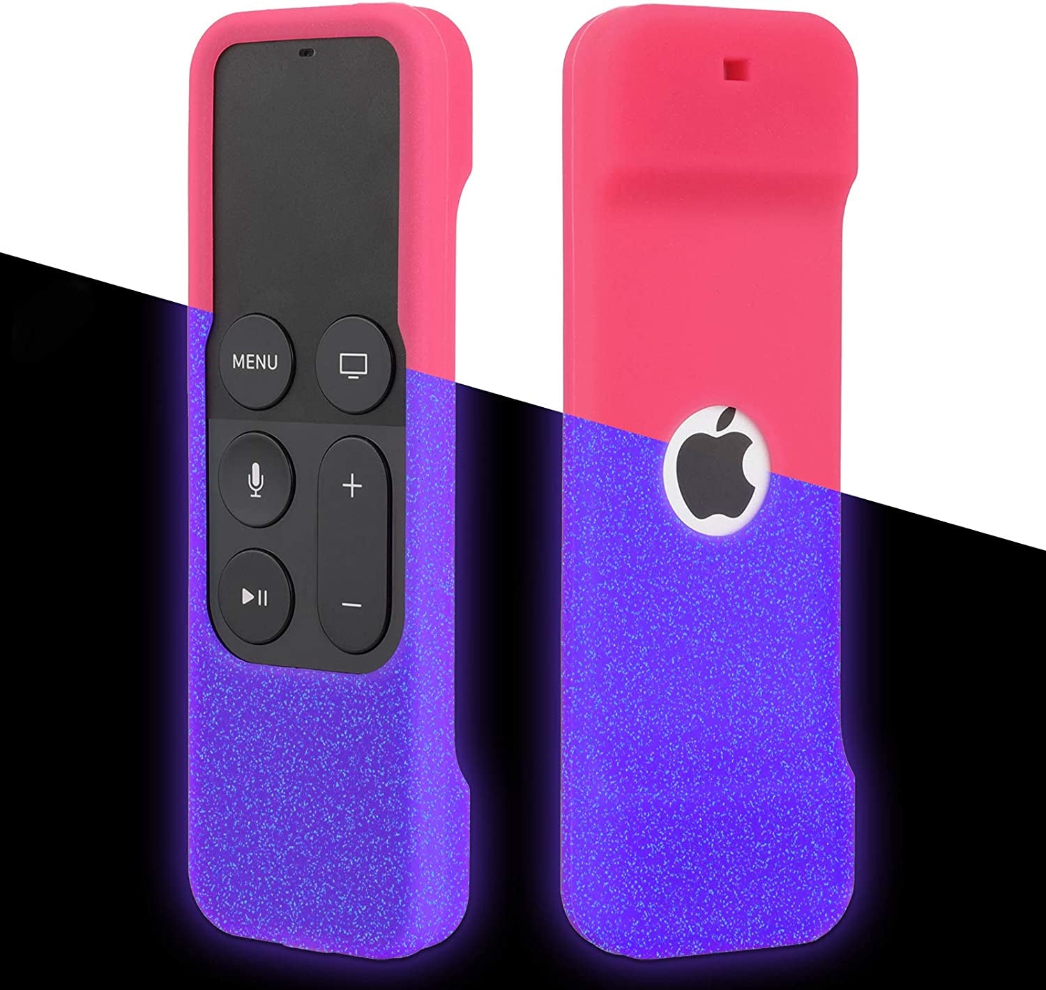 [Nightglow Blue] Case for Apple TV 4K / 4Th 5Th Gen Remote,  Light Weight [Anti Slip] Shock Proof Silicone Cover [Lanyard Included] -Not for New Apple 4K TV Series 6Th Gen 2021