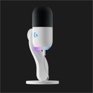 Micrófono dinámico Logitech Yeti GX para juegos, transmisión en vivo, retransmisiones y escenarios - Blanco roto