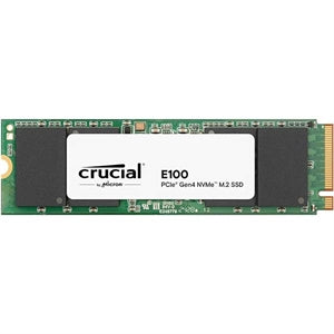 Crucial E100 1 TB Solid State Drive - M.2 2280 Internal - PCI Express NVMe (PCI Express NVMe 4.0 x4) - Green