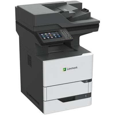 Lexmark MX720 MX721ade Laser Multifunction Printer-Monochrome-Copier/Fax/Scanner-65 ppm Mono Print-1200x1200 Print-Automatic Duplex Print-300000 Pages Monthly-650 sheets Input-Color Scanner-600 Optical Scan-Monochrome Fax-Gigabit Ethernet