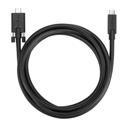 Cable USB-C M a M con rosca de 1,8 m
