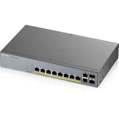 Switch PoE inteligente gestionado GbE de 8 puertos ZYXEL con enlace ascendente GbE