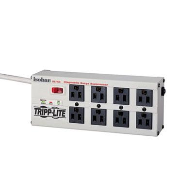 Tripp Lite by Eaton Isobar 8-Outlet Surge Protector, 12 ft. Cord with Right-Angle Plug, 3840 Joules, Diagnostic LEDs, Metal Housing