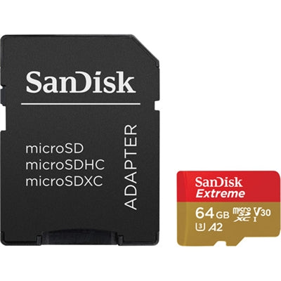 SanDisk Extreme 64 GB Class 10/UHS-I (U3) V30 microSDXC
