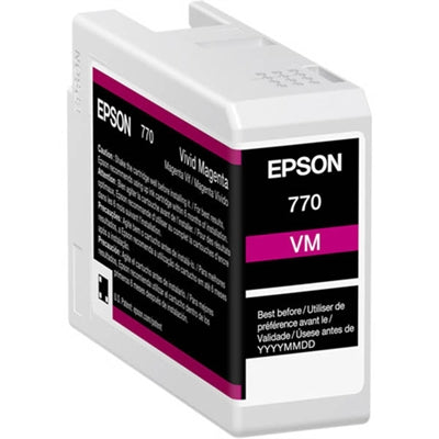 Epson UltraChrome PRO 770 Original Inkjet Ink Cartridge - Vivid Magenta Pack