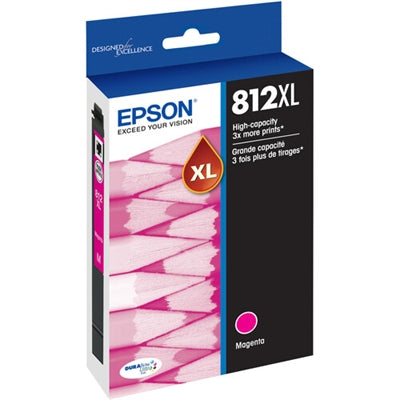 Epson T812 Original High Yield Inkjet Ink Cartridge - Magenta - 1 Each