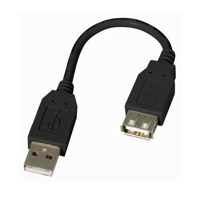 Este cable de extensión USB 2.0 de 6 pulgadas cuenta con un conector USB A macho y un conector USB A hembra, una solución confiable para conectar dispositivos a puertos USB que están demasiado juntos (por ejemplo, computadoras portátiles).