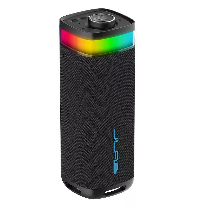 JLab JBuds Party Portable Speaker - Black: Waterproof, Bluetooth, LED Light, USB-C Charging