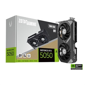 Zotac NVIDIA GeForce RTX 5050 Twin Edge Overclocked Dual Fan 8GB GDDR6 PCIe 5.0 Graphics Card