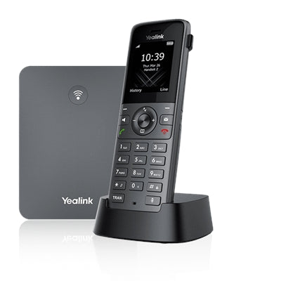 Teléfono IP Yealink W73P - Inalámbrico - Con cable - DECT - Montaje en pared - Gris espacial, Gris clásico