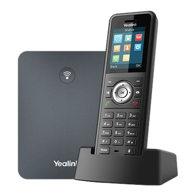 Teléfono IP Yealink W79P - Inalámbrico - Con cable - DECT, Bluetooth - Montaje en pared, Escritorio - Negro, Gris clásico