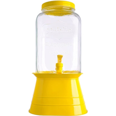 Dispensador de bebidas amarillo de 2 galones