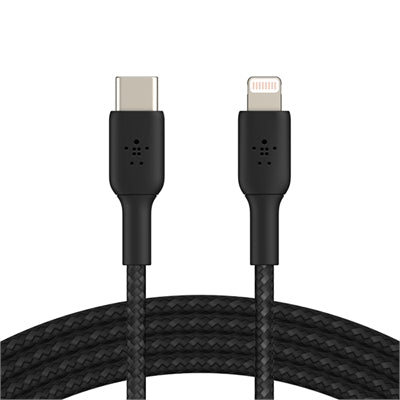 Cable de extensión USB-C trenzado de 2 m, negro