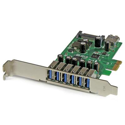 Tarjeta PCIe USB 3.0 de 7 puertos TAA