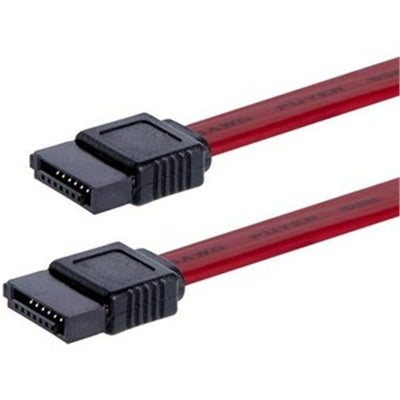 Este cable de datos SATA de alta calidad cuenta con dos conectores hembra de datos SATA (7 pines) que proporcionan una conexión duradera a los periféricos Serial ATA.